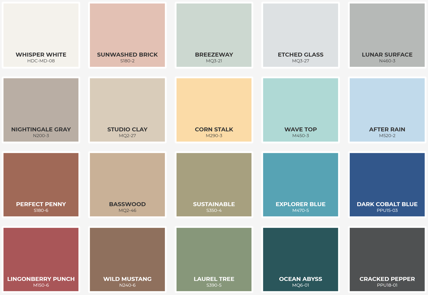 Paint Colors of the Year 2022