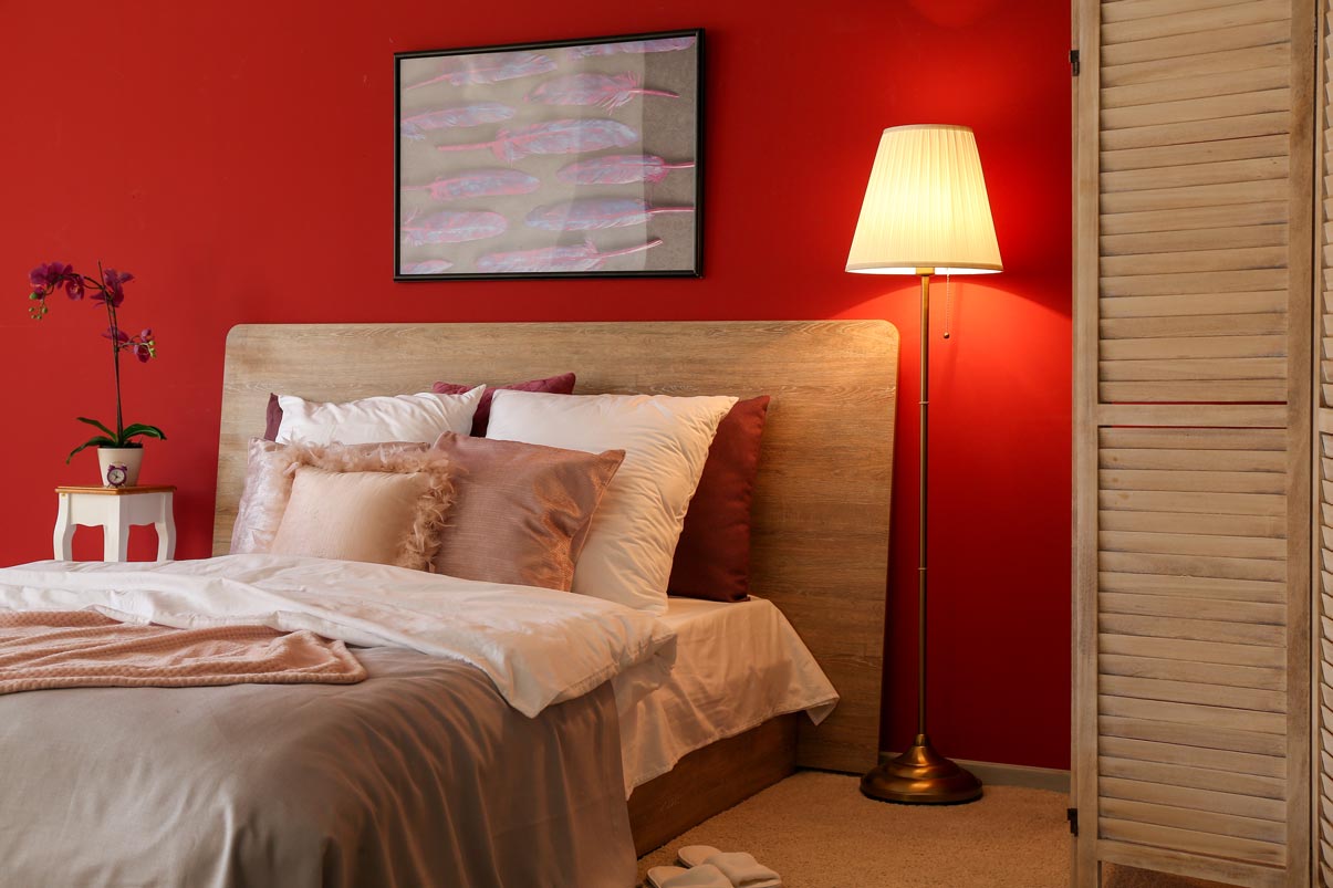 Best Bedroom Colors - Red Bedroom