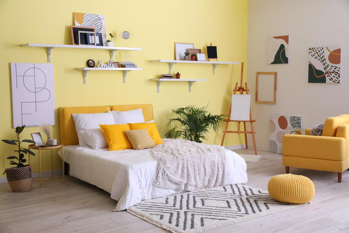 Best Bedroom Colors - Yellow Bedroom