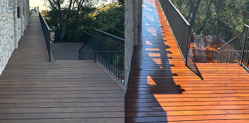 Natural Wood Refining: IPE Deck Restoration