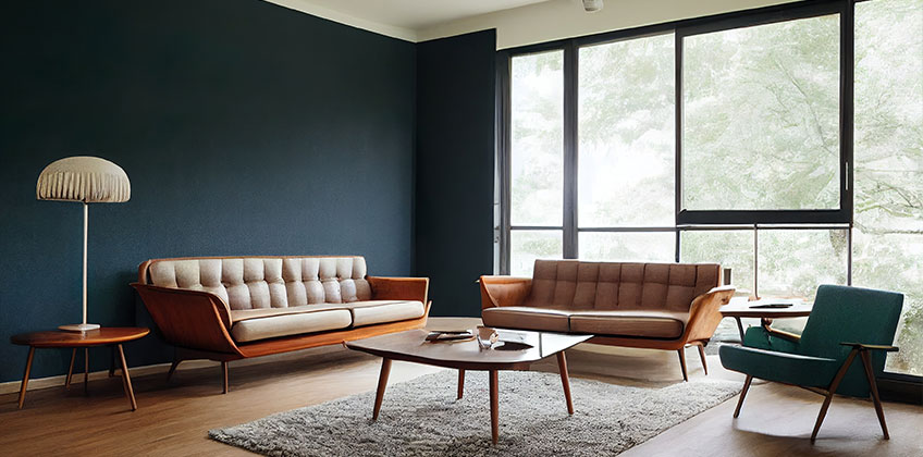 The Best Paint Color Palette for a Mid-Century Modern Home